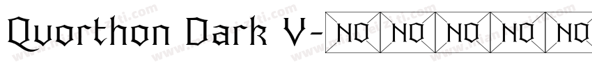 Quorthon Dark V字体转换